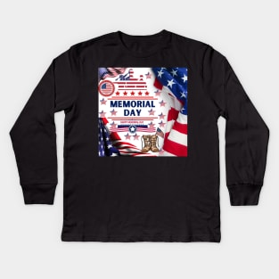 Memorial Day Kids Long Sleeve T-Shirt